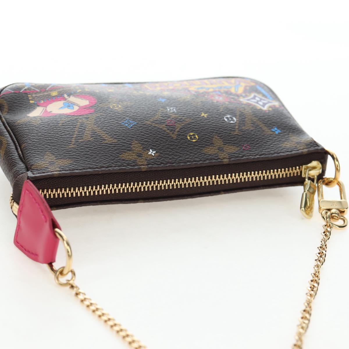 LOUIS VUITTON Monogram Vivienne Mini Pochette Accessoires M69752 LV Auth 195027M