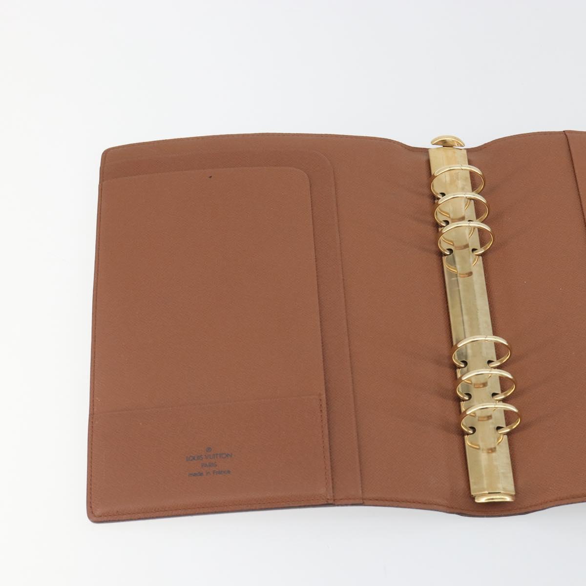 LOUIS VUITTON Monogram Agenda GM Day Planner Cover R20006 LV Auth 195031A