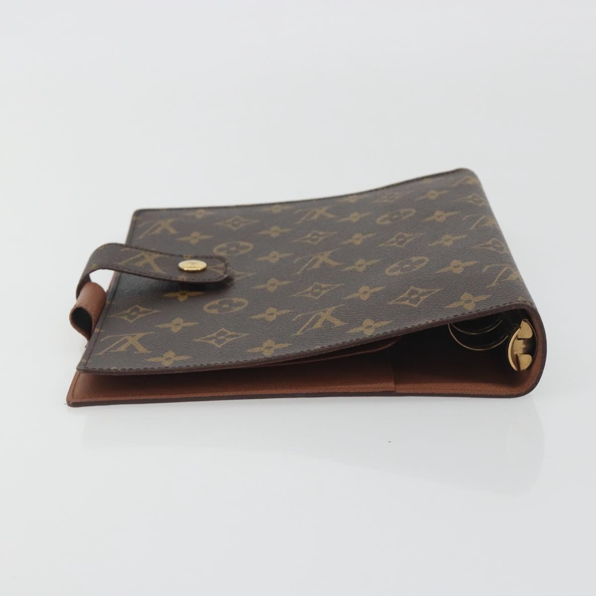 LOUIS VUITTON Monogram Agenda GM Day Planner Cover R20006 LV Auth 195031A