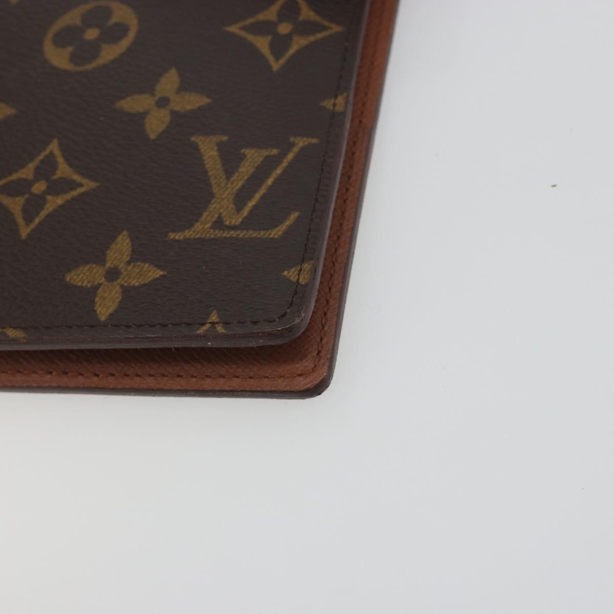 LOUIS VUITTON Monogram Agenda GM Day Planner Cover R20006 LV Auth 195031A