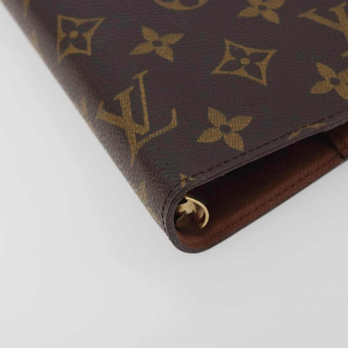 LOUIS VUITTON Monogram Agenda GM Day Planner Cover R20006 LV Auth 195031A