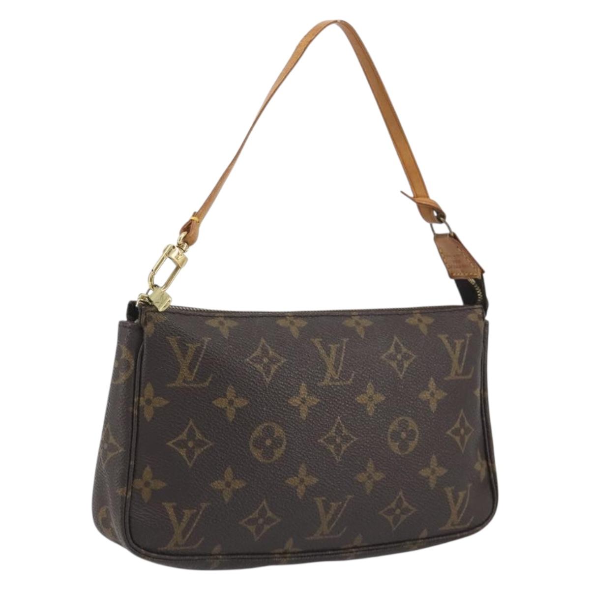 LOUIS VUITTON Mini Pochette Accessoires Accessory Pouch N41667 LV Auth 195032