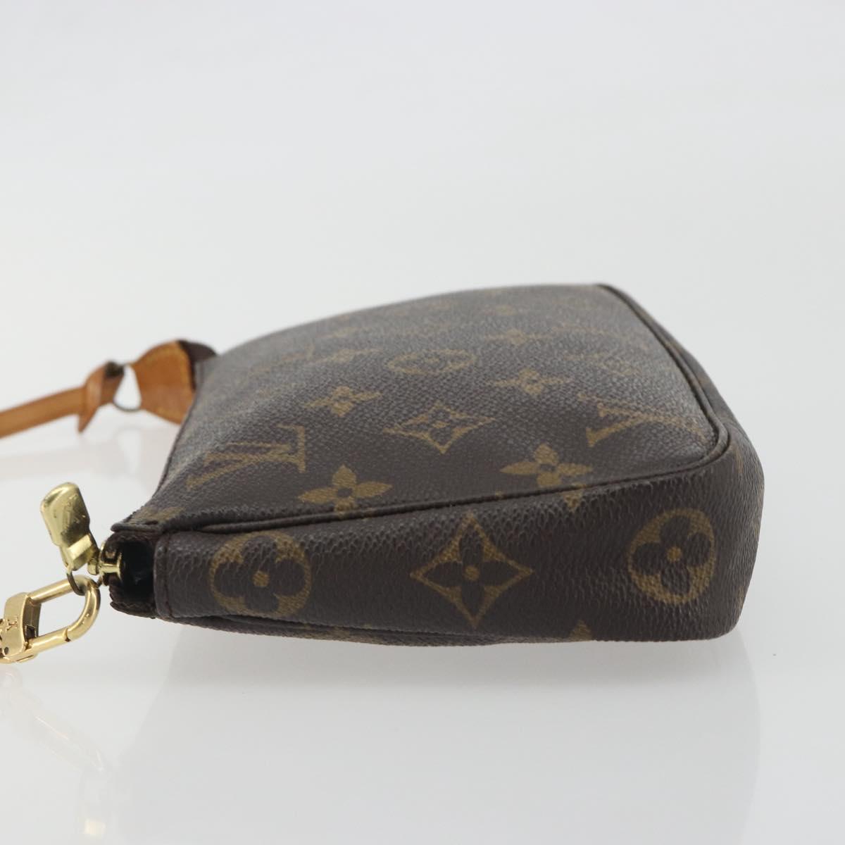 LOUIS VUITTON Mini Pochette Accessoires Accessory Pouch N41667 LV Auth 195032