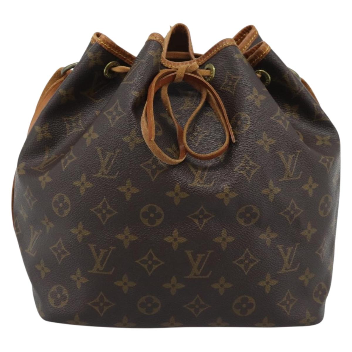 LOUIS VUITTON Monogram Petit Noe Shoulder Bag M42226 LV Auth 195033