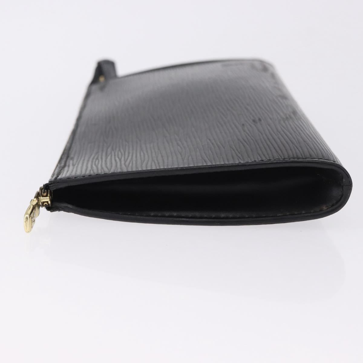 LOUIS VUITTON Epi Pochette Accessoires Accessory Pouch Black M52982 Auth 195038