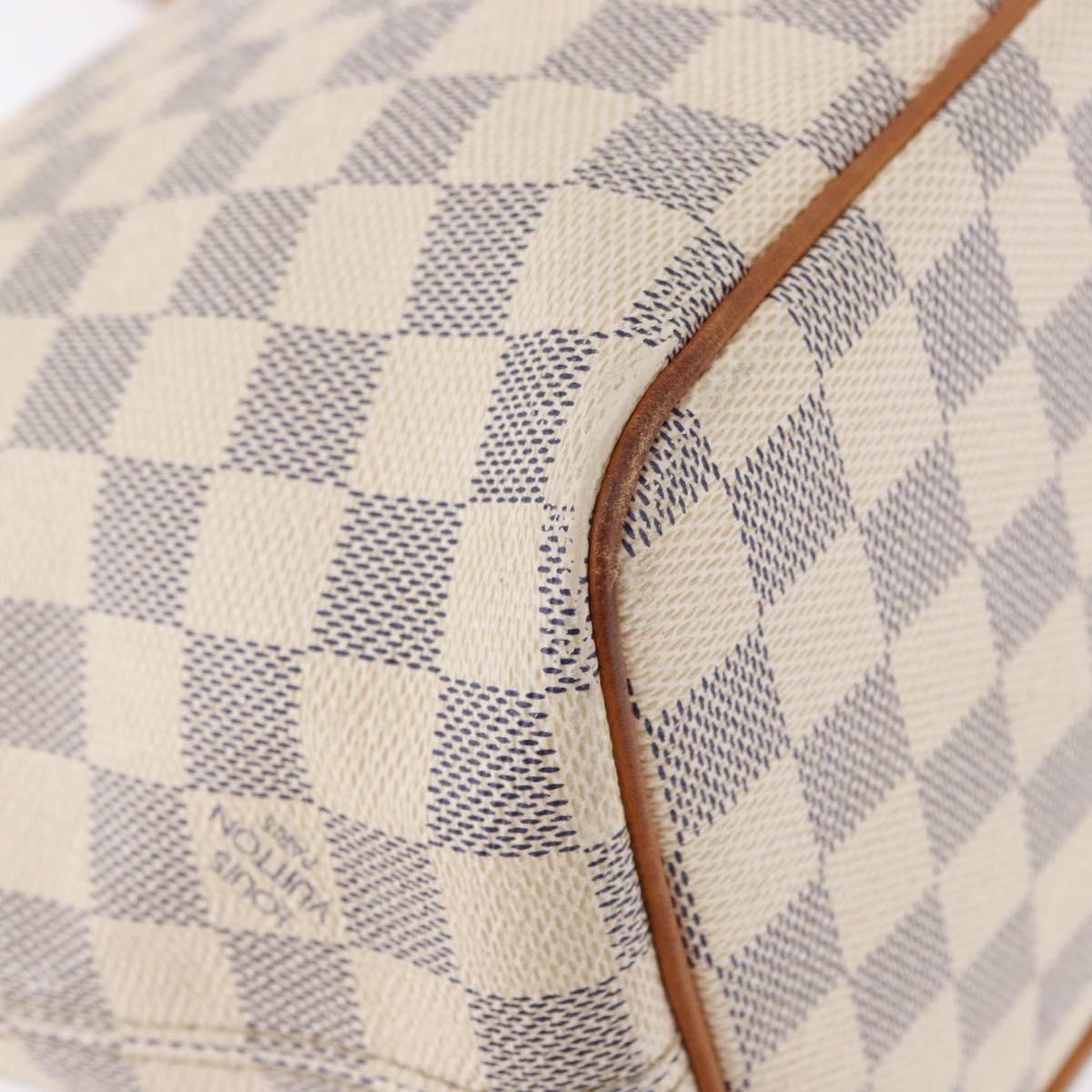 LOUIS VUITTON Damier Azur Saleya PM Tote Bag N51186 LV Auth 195046