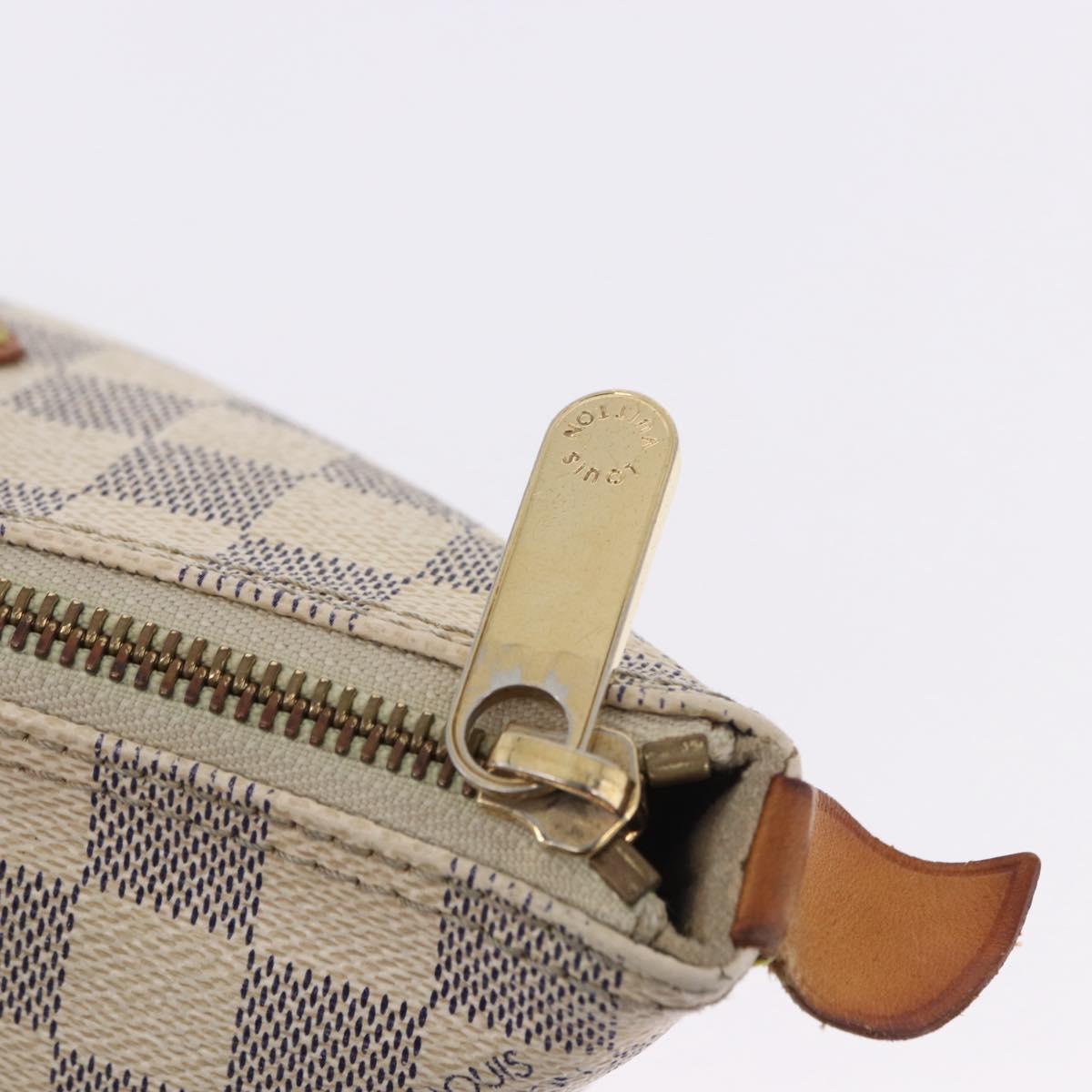 LOUIS VUITTON Damier Azur Saleya PM Tote Bag N51186 LV Auth 195046
