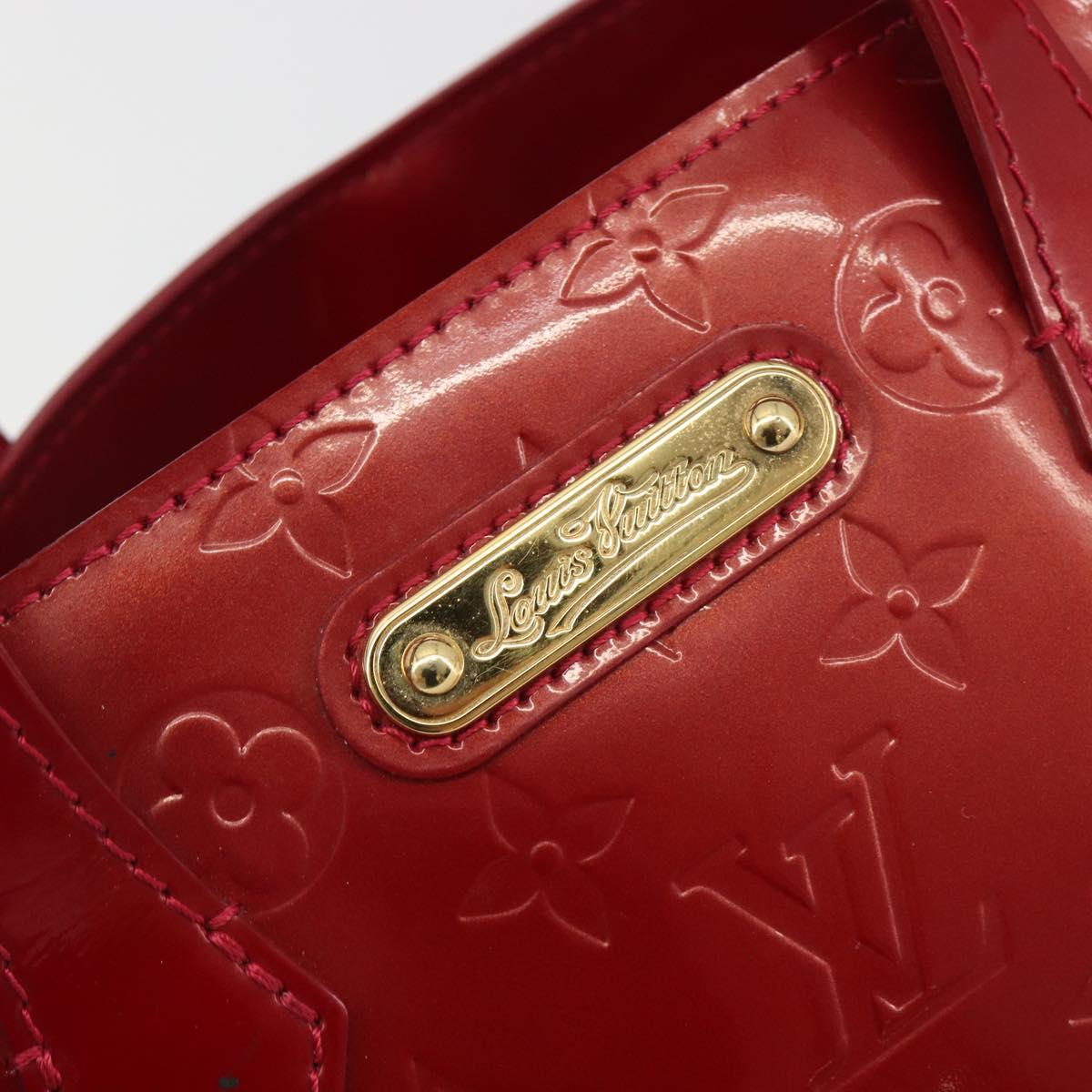 LOUIS VUITTON Monogram Vernis Wilshire PM Bag Pomme D'amour M93642 Auth 195049A