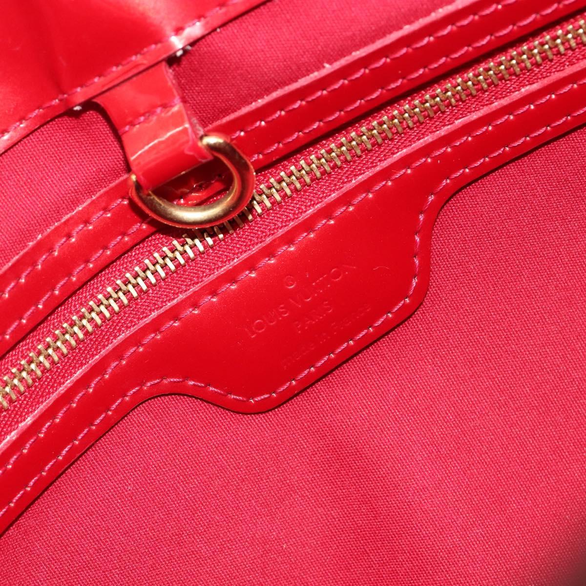 LOUIS VUITTON Monogram Vernis Wilshire PM Bag Pomme D'amour M93642 Auth 195049A