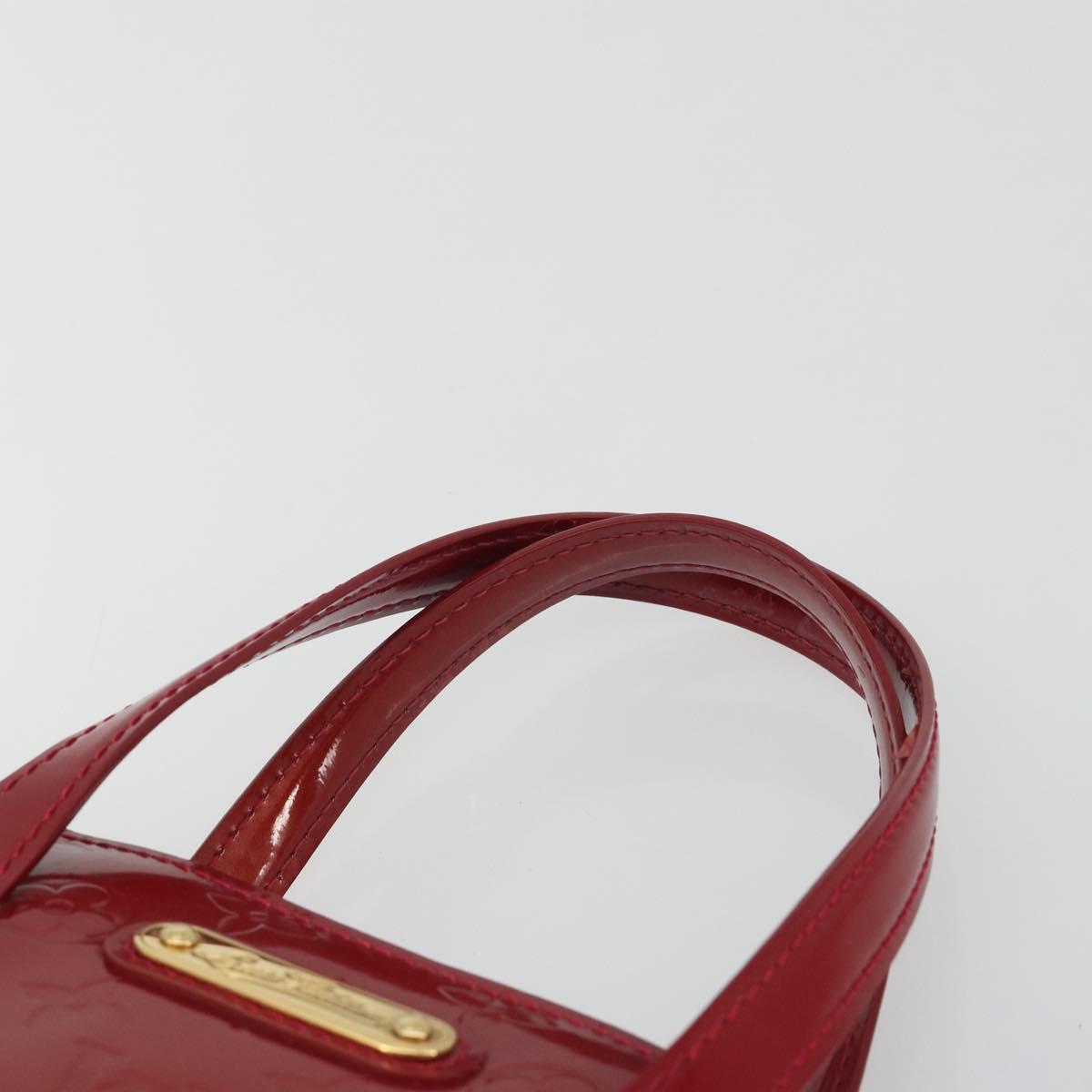 LOUIS VUITTON Monogram Vernis Wilshire PM Bag Pomme D'amour M93642 Auth 195049A