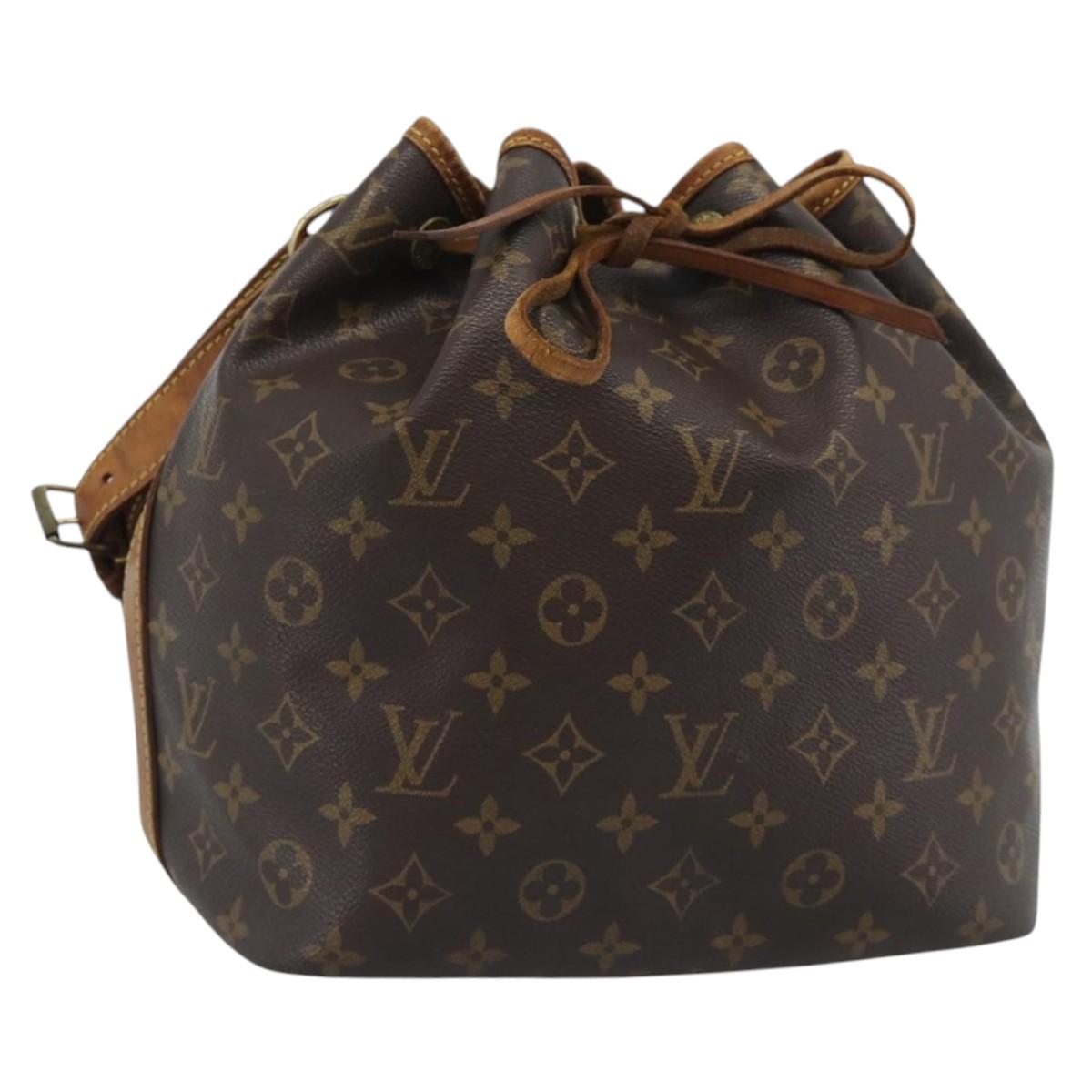 LOUIS VUITTON Monogram Petit Noe Shoulder Bag M42226 LV Auth 195050