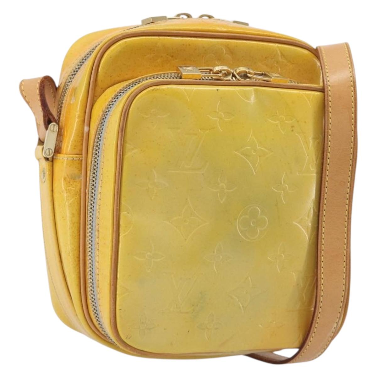 LOUIS VUITTON Monogram Vernis Wooster Shoulder Bag Gris M91036 LV Auth 195057