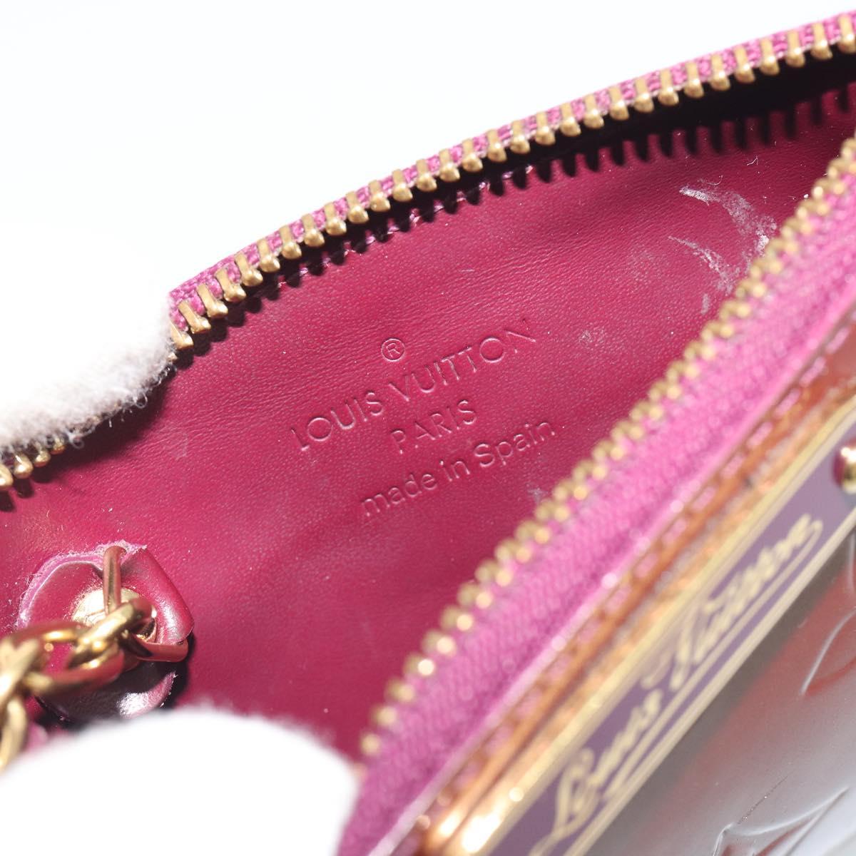 LOUIS VUITTON Monogram Vernis Pochette Cles NM Violet M93560 LV Auth 195058