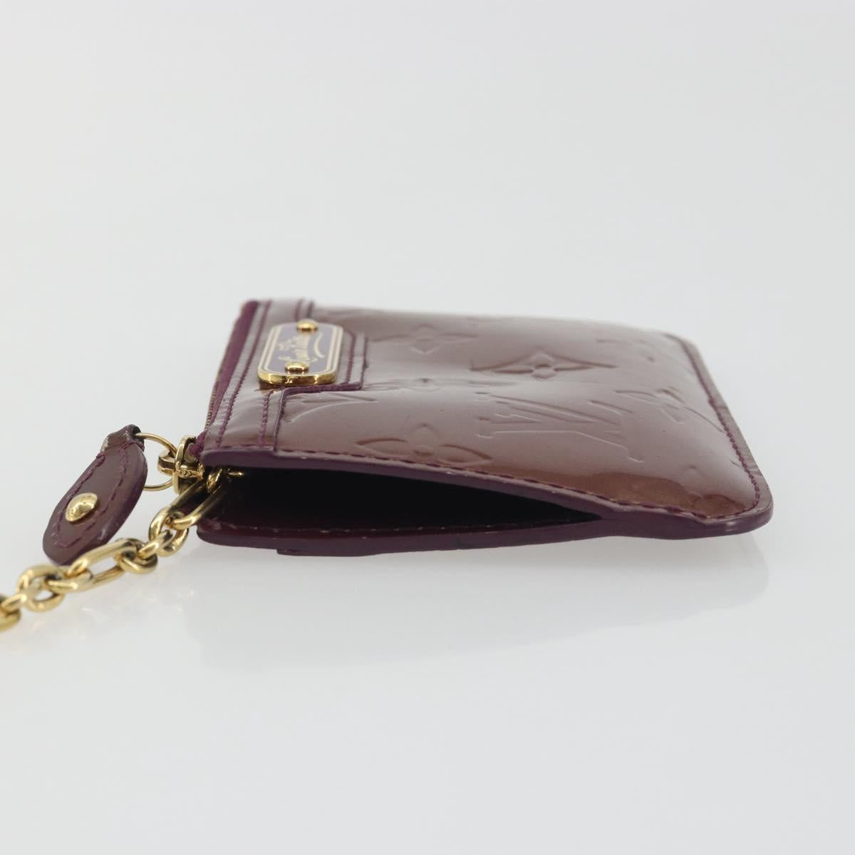 LOUIS VUITTON Monogram Vernis Pochette Cles NM Violet M93560 LV Auth 195058