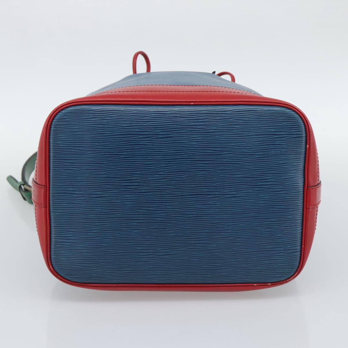 LOUIS VUITTON Epi Tricolor Noe Shoulder Bag Blue Red Green M44082 LV Auth 195062