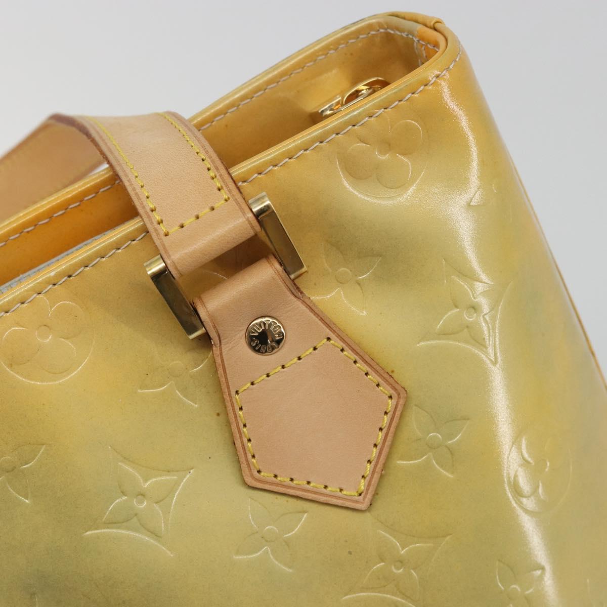 LOUIS VUITTON Monogram Vernis Houston Hand Bag Gris M91053 LV Auth 195071