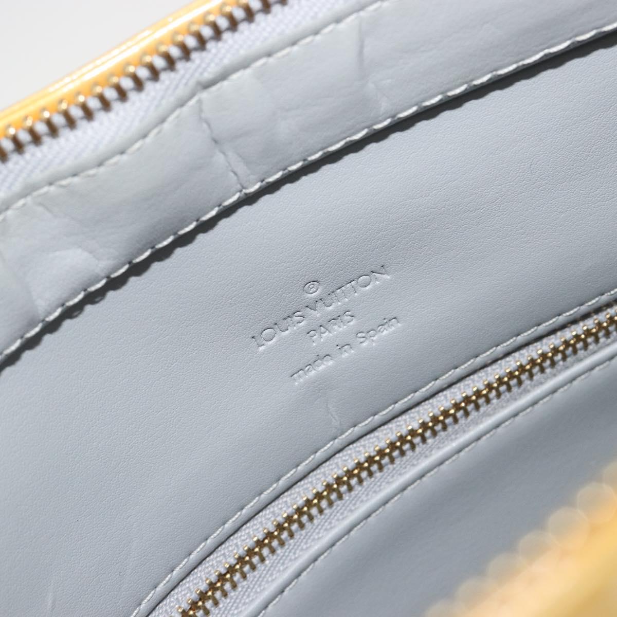 LOUIS VUITTON Monogram Vernis Houston Hand Bag Gris M91053 LV Auth 195071