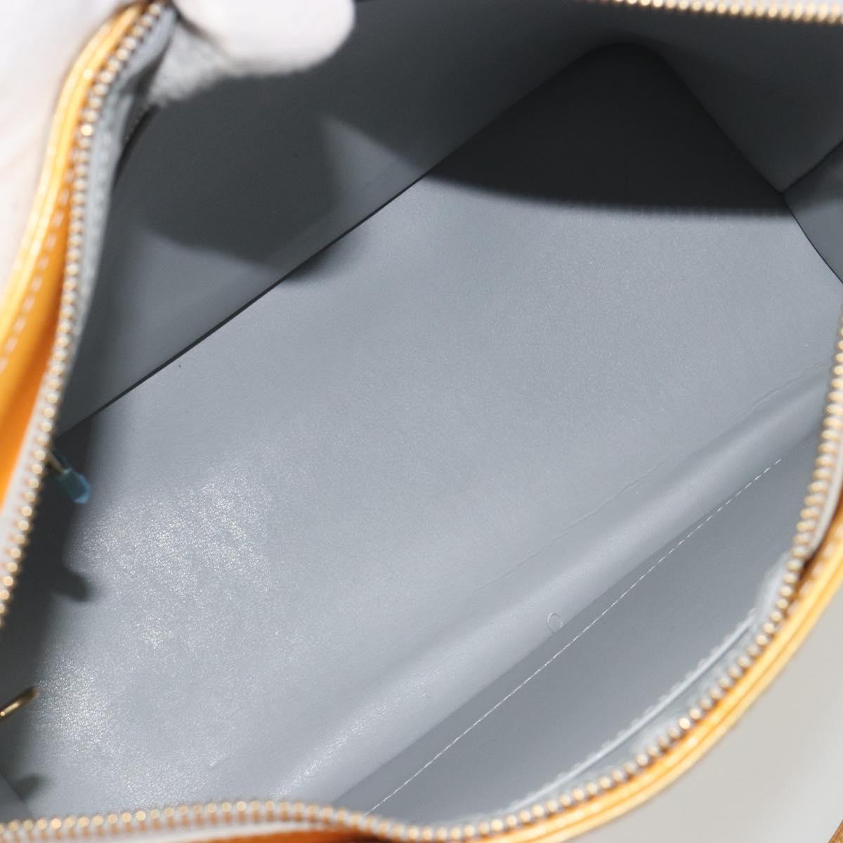 LOUIS VUITTON Monogram Vernis Houston Hand Bag Gris M91053 LV Auth 195071