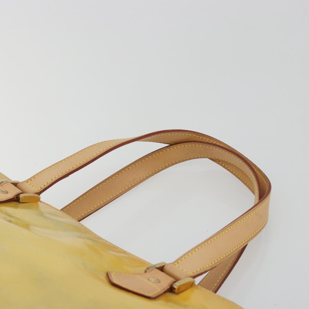 LOUIS VUITTON Monogram Vernis Houston Hand Bag Gris M91053 LV Auth 195071