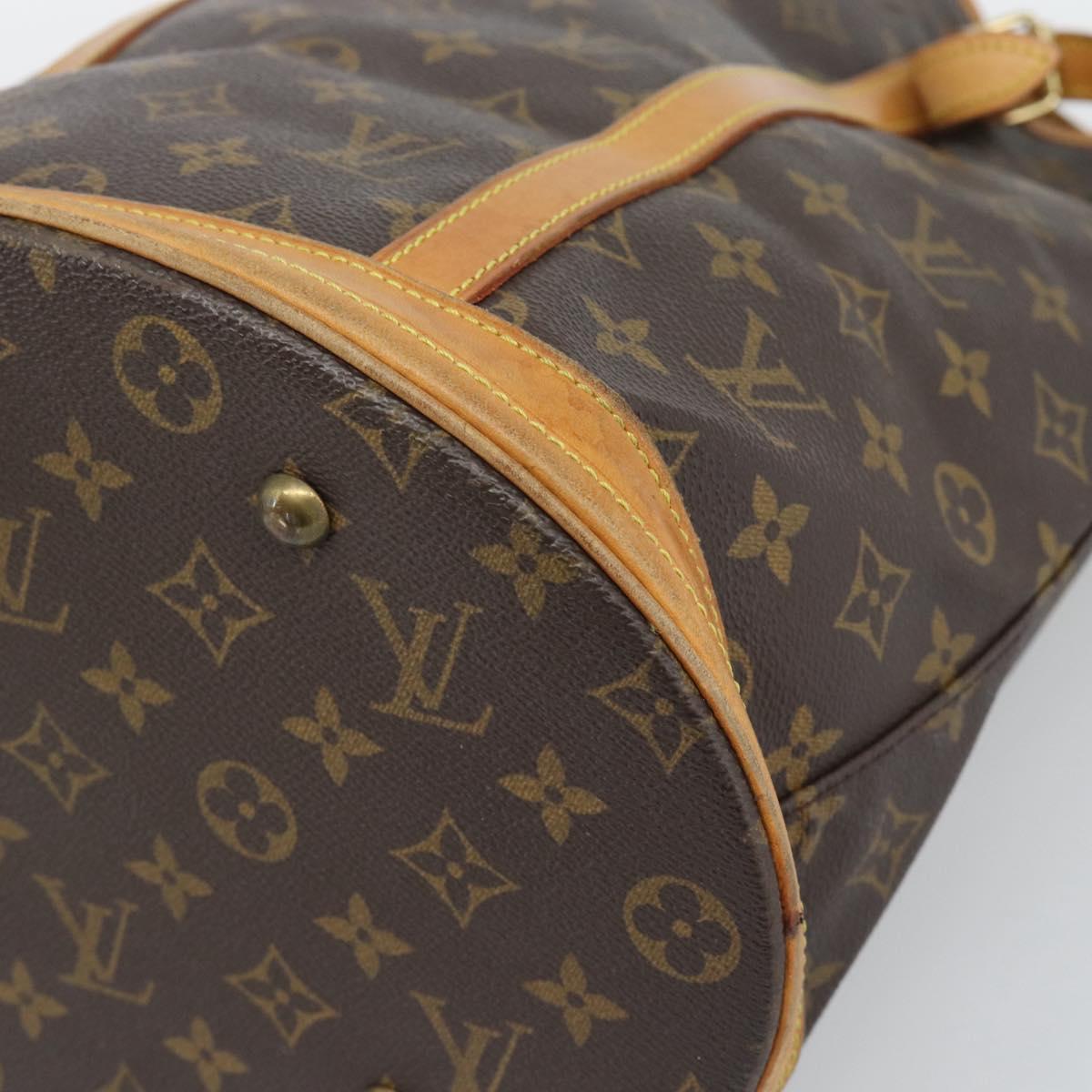LOUIS VUITTON Monogram Bucket GM Shoulder Bag M42236 LV Auth 195072