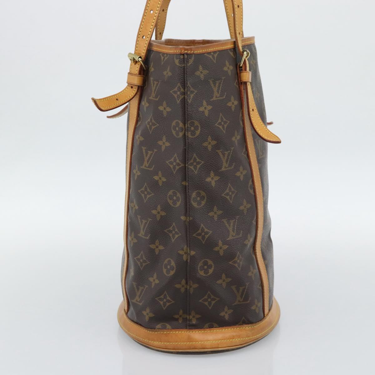 LOUIS VUITTON Monogram Bucket GM Shoulder Bag M42236 LV Auth 195072