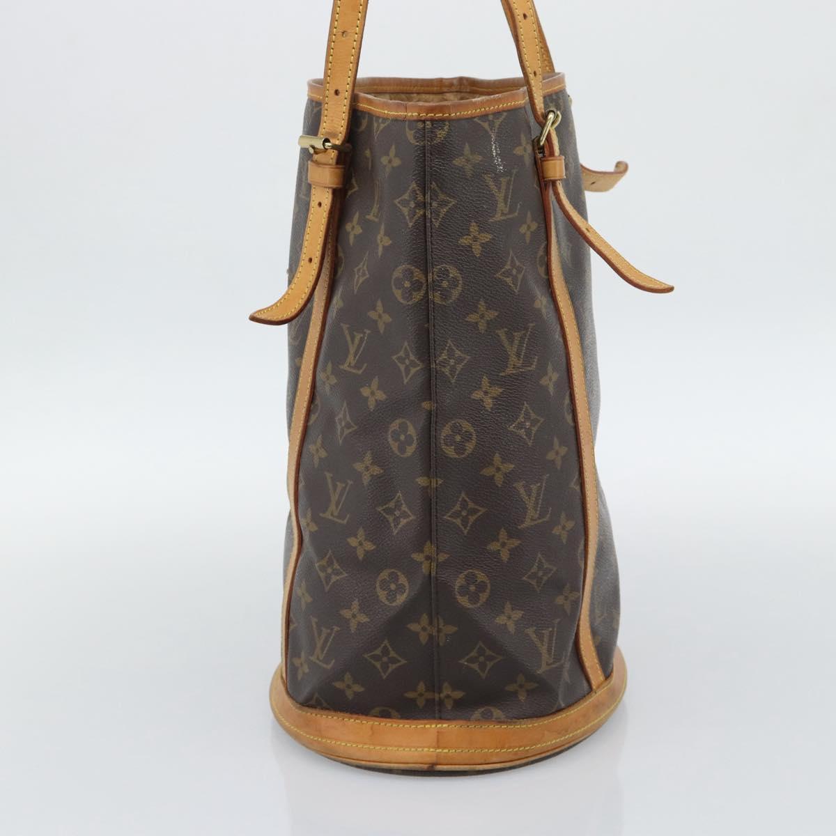 LOUIS VUITTON Monogram Bucket GM Shoulder Bag M42236 LV Auth 195072