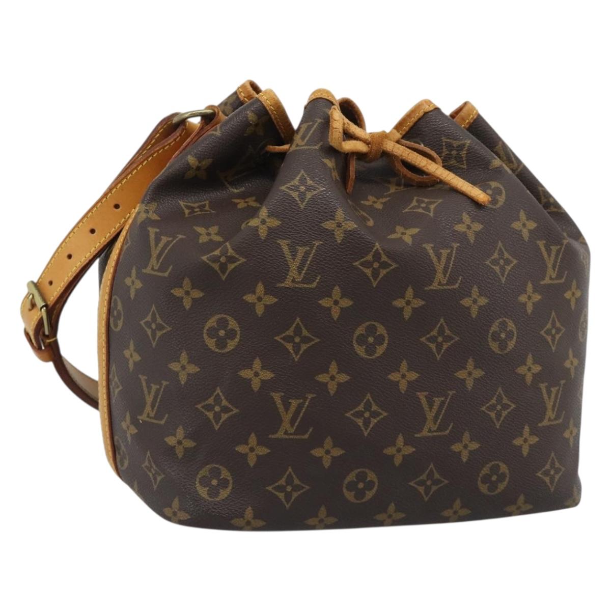 LOUIS VUITTON Monogram Petit Noe Shoulder Bag M42226 LV Auth 195084