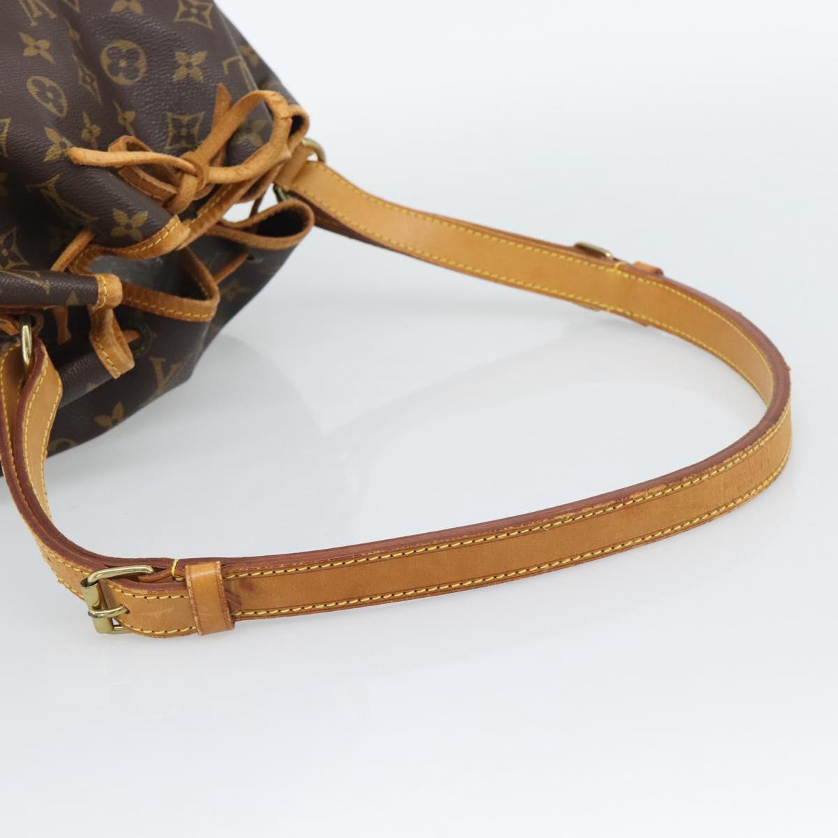 LOUIS VUITTON Monogram Petit Noe Shoulder Bag M42226 LV Auth 195084