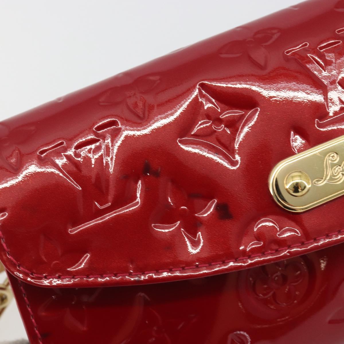 LOUIS VUITTON Monogram Vernis Sunset Bluebird Pomme D'amour M93543 Auth 195089