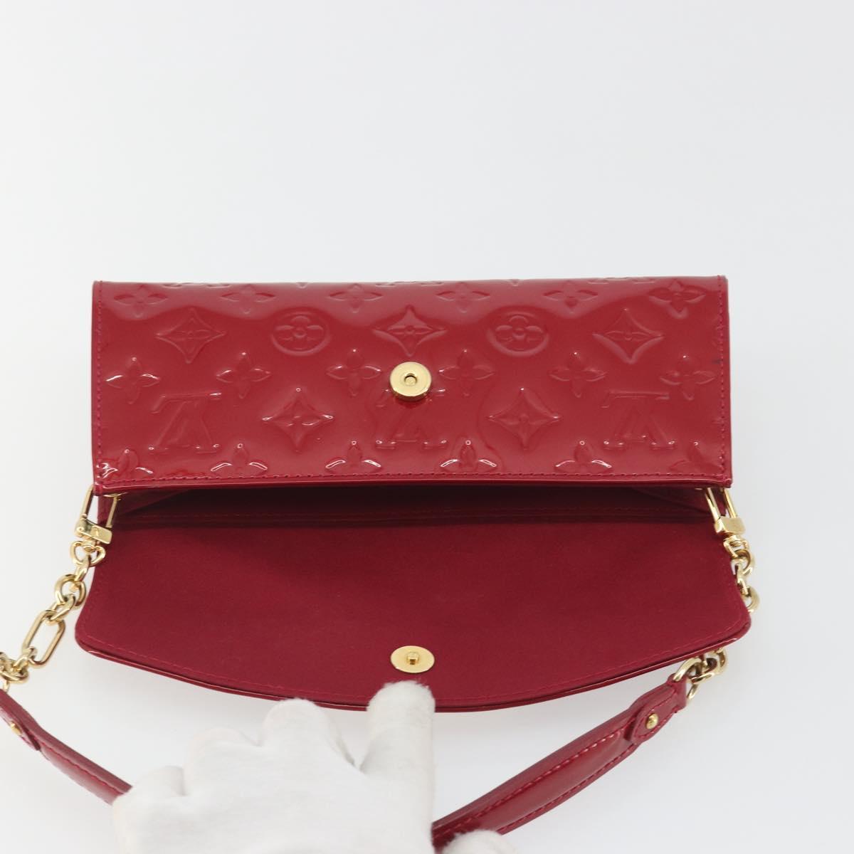 LOUIS VUITTON Monogram Vernis Sunset Bluebird Pomme D'amour M93543 Auth 195089
