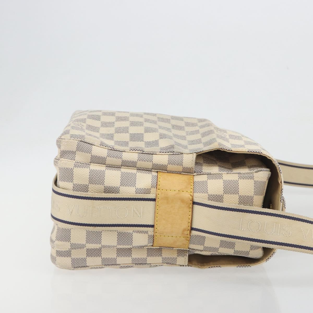 LOUIS VUITTON Damier Azur Naviglio Shoulder Bag N51189 LV Auth 195090