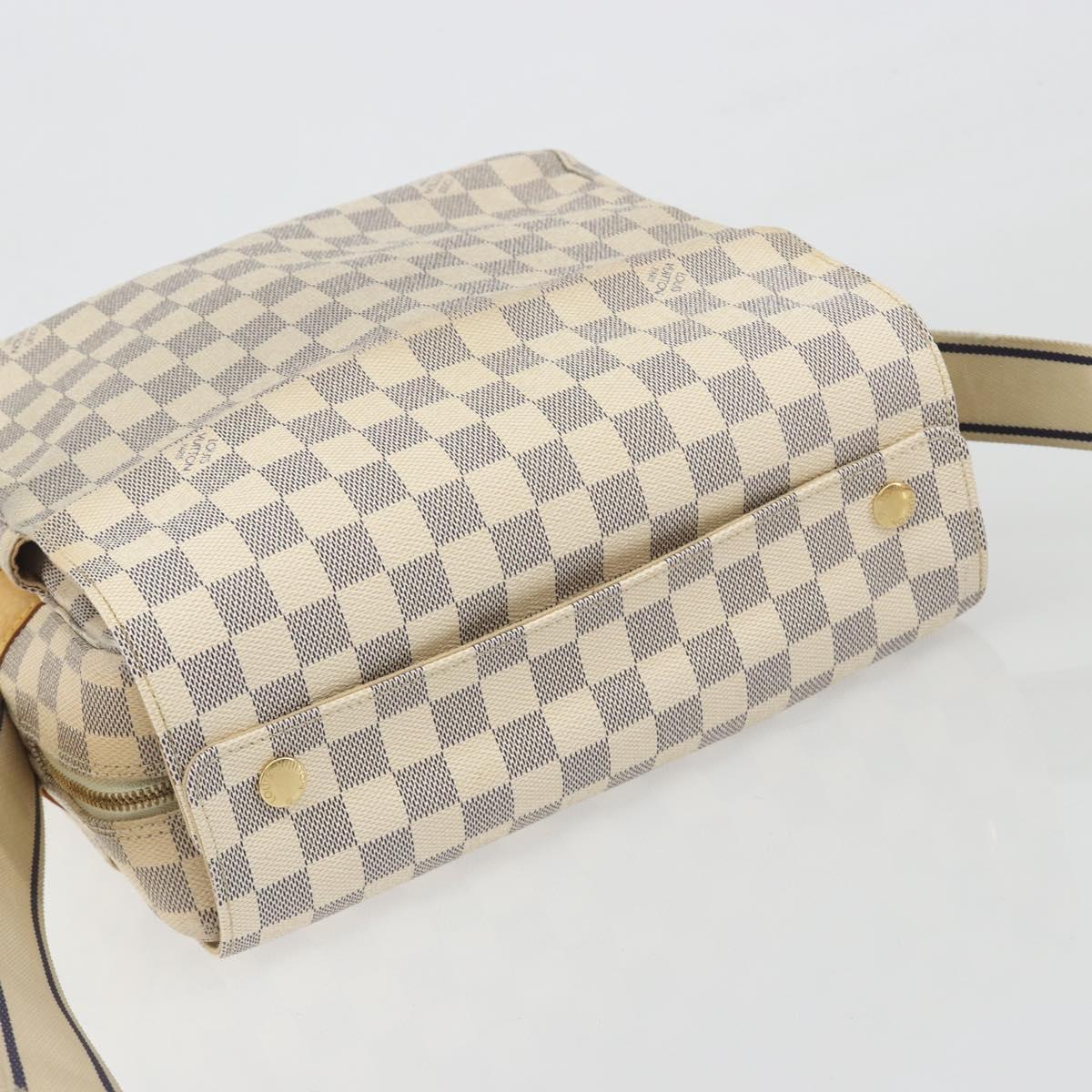 LOUIS VUITTON Damier Azur Naviglio Shoulder Bag N51189 LV Auth 195090