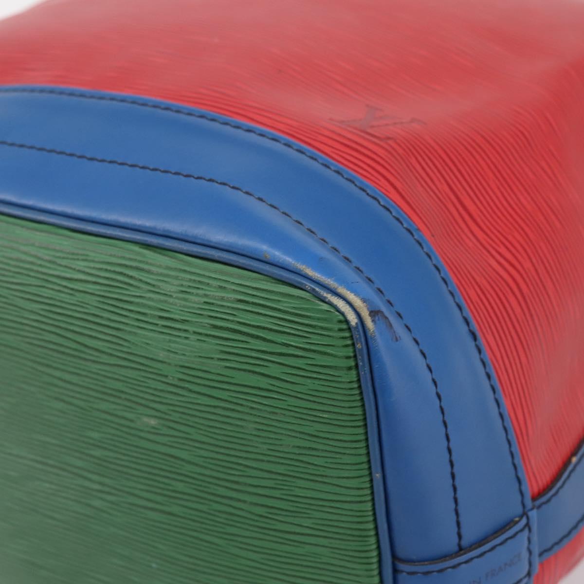 LOUIS VUITTON Epi Noe Shoulder Bag Tricolor Red Blue M44084 LV Auth 195096A