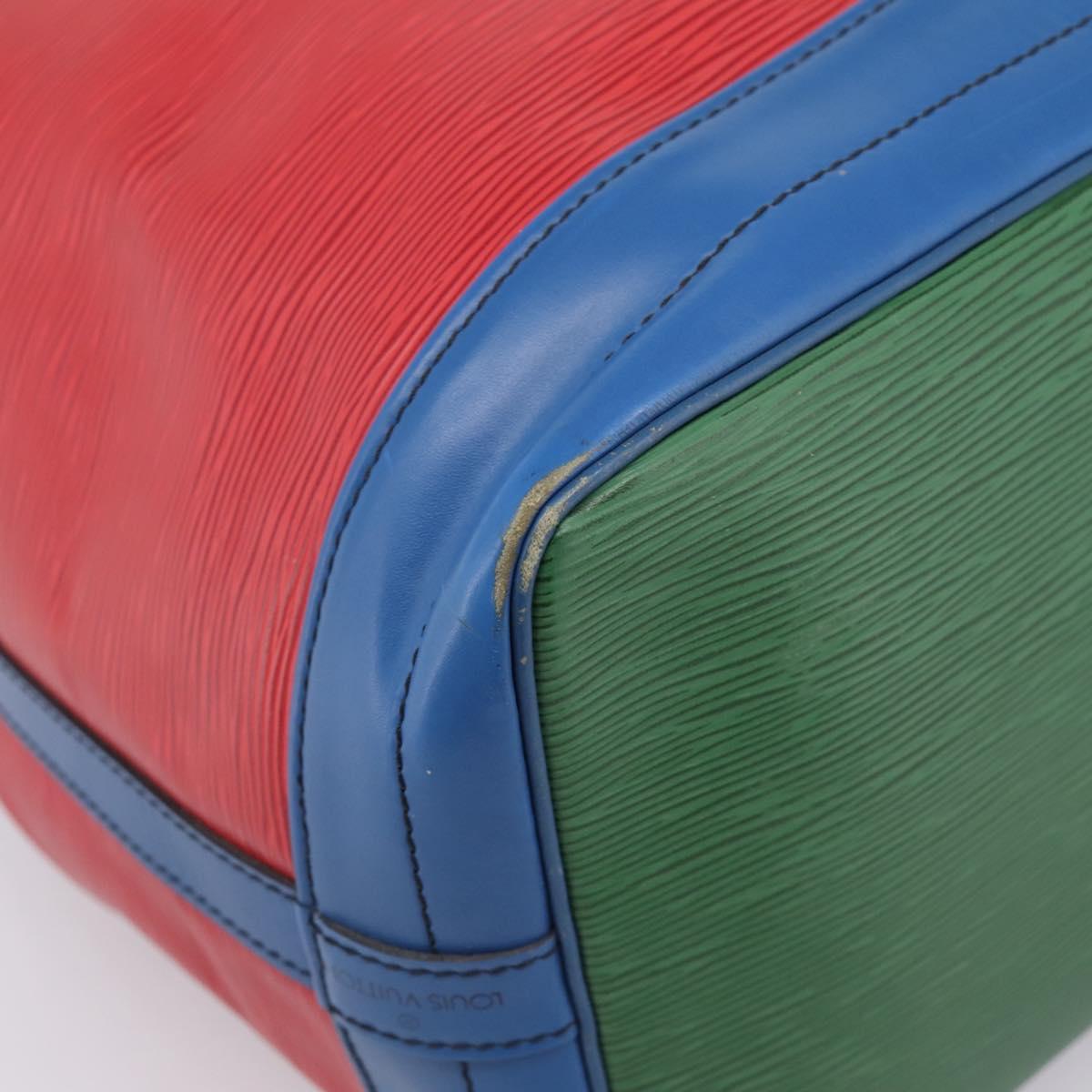 LOUIS VUITTON Epi Noe Shoulder Bag Tricolor Red Blue M44084 LV Auth 195096A