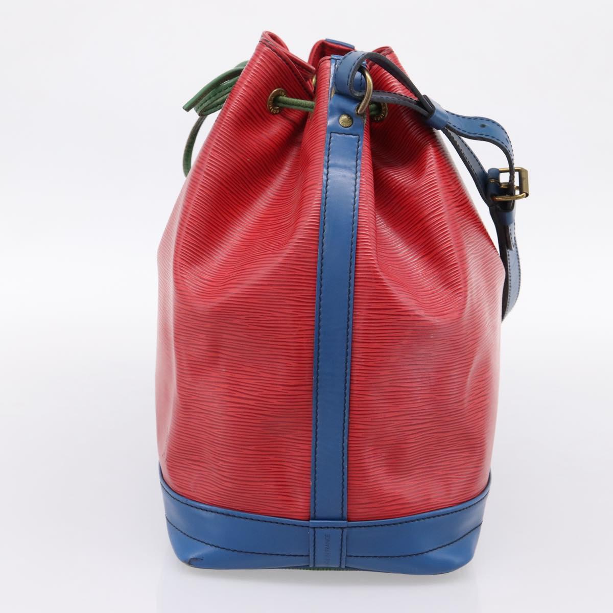 LOUIS VUITTON Epi Noe Shoulder Bag Tricolor Red Blue M44084 LV Auth 195096A