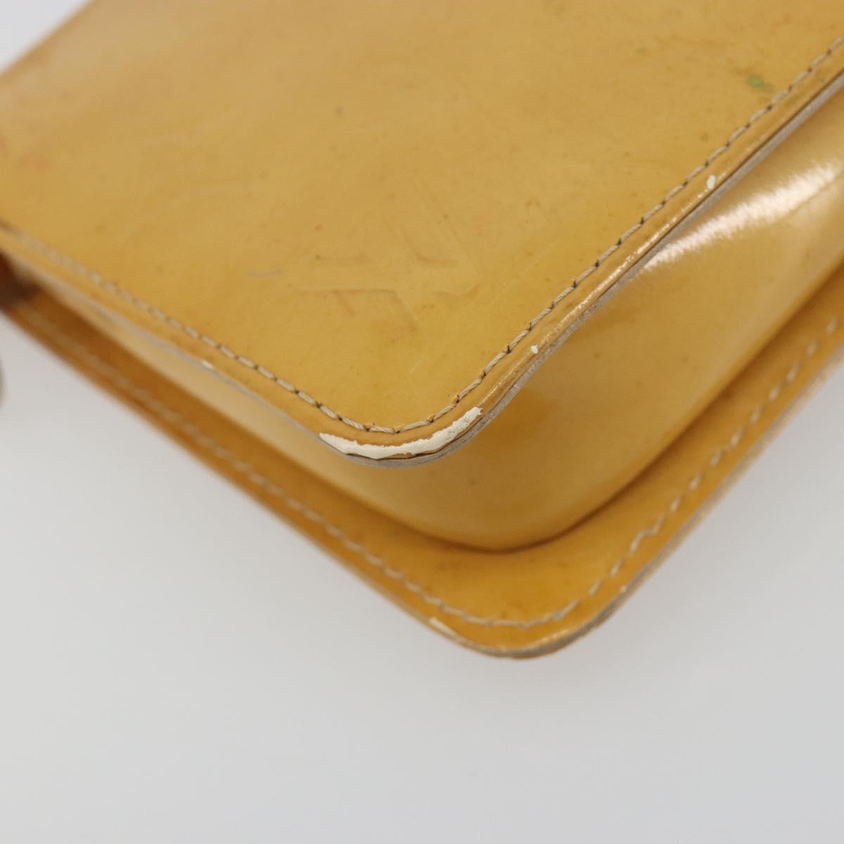 LOUIS VUITTON Monogram Vernis Lexington Pouch Beige M91010 LV Auth 195097