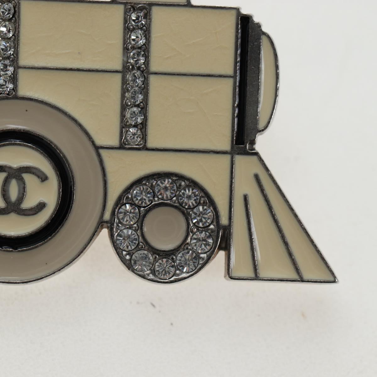 CHANEL Brooch metal Gold Tone CC Auth 195102M
