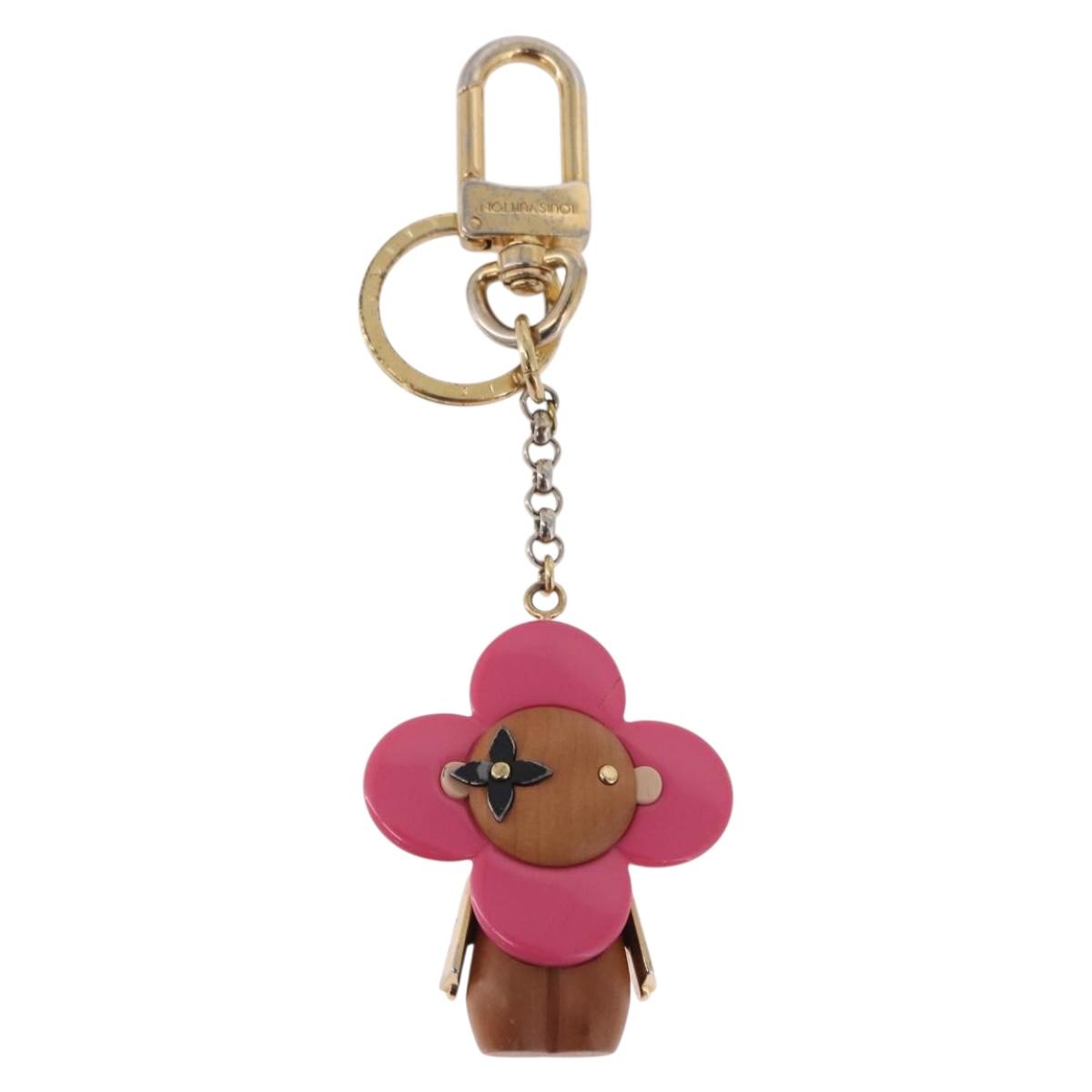 LOUIS VUITTON Porte Cles Vivienne Charm Metal Gold Tone M67298 LV Auth 195113M