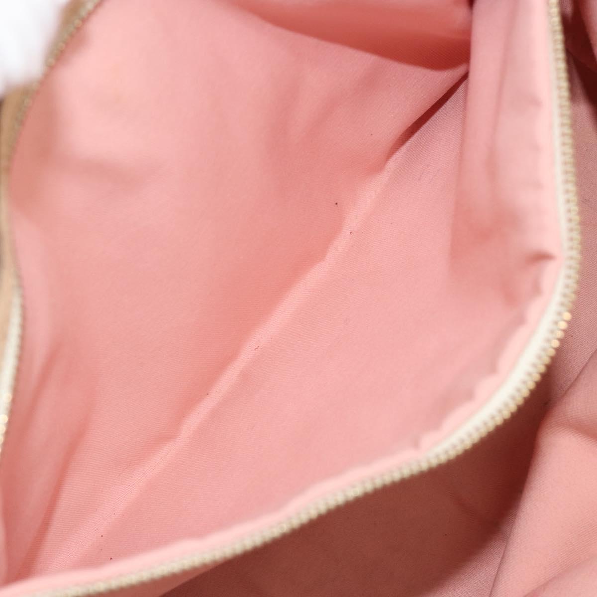 GUCCI GG Canvas Sherry Line Tote Bag Pink Gold 137396 Auth 195115