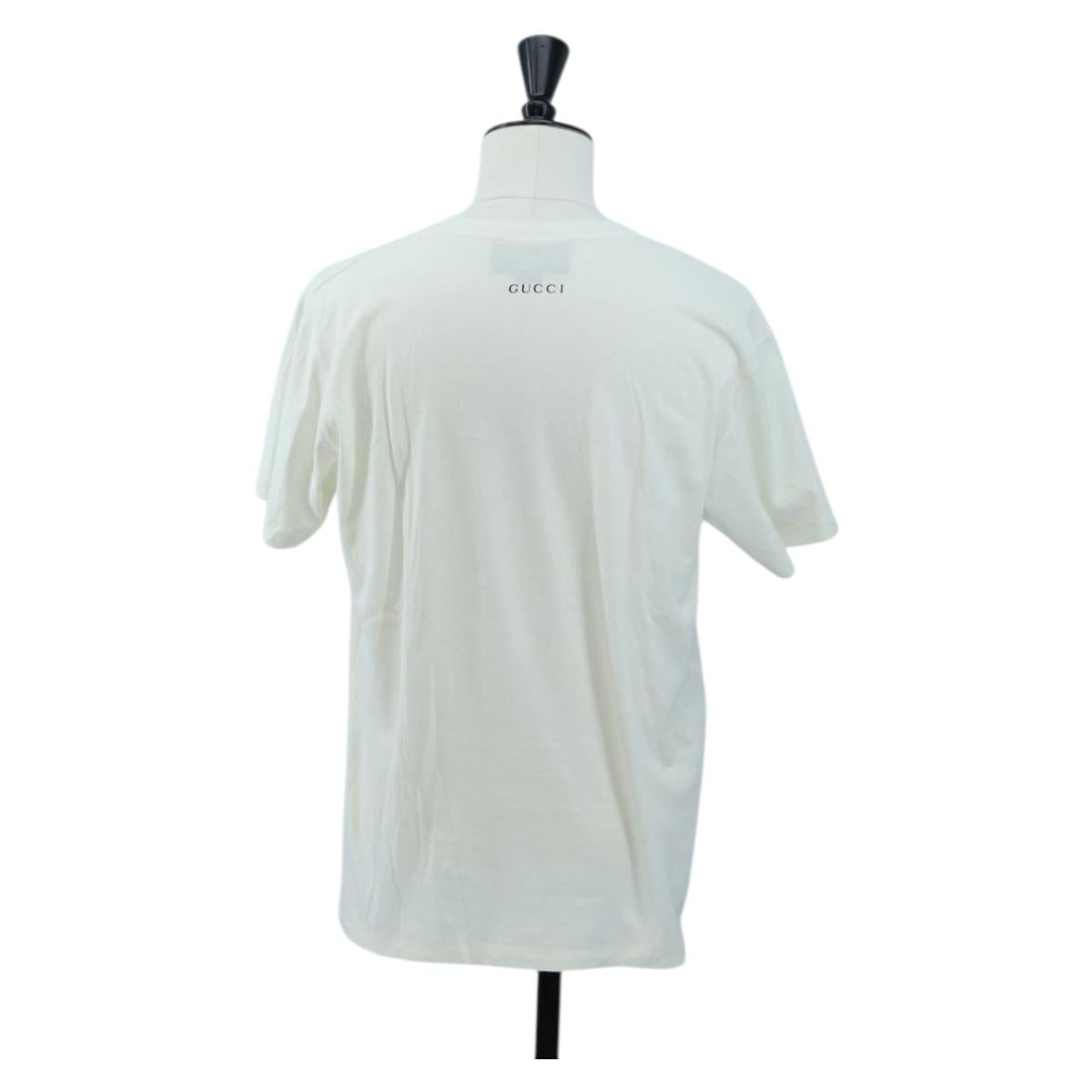 GUCCI Fujiko Pro Collaboration T Shirt Cotton XS White Auth 195116M