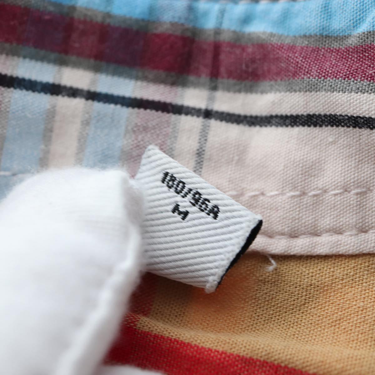 BURBERRY Nova Check Shirt cotton Beige Auth 195117M