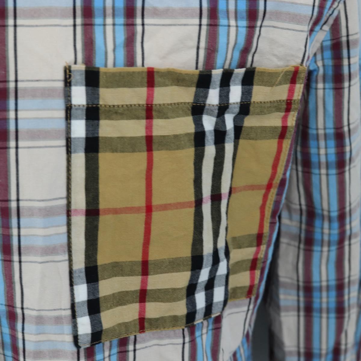 BURBERRY Nova Check Shirt cotton Beige Auth 195117M