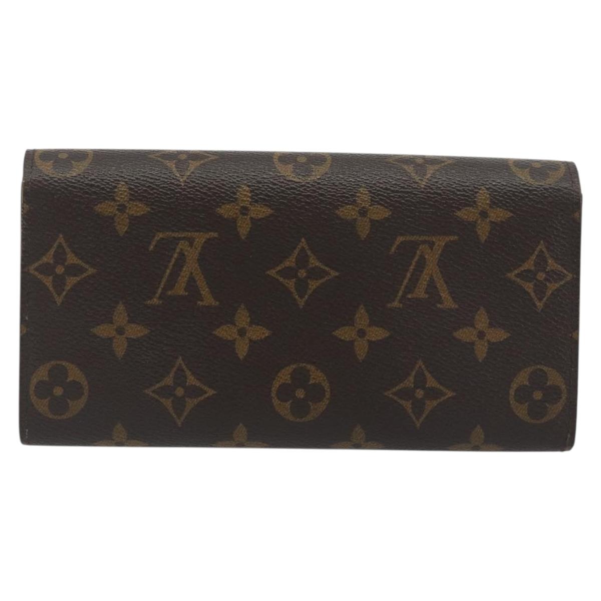 LOUIS VUITTON Monogram Portefeuille Sarah Long Wallet M61734 LV Auth 195118