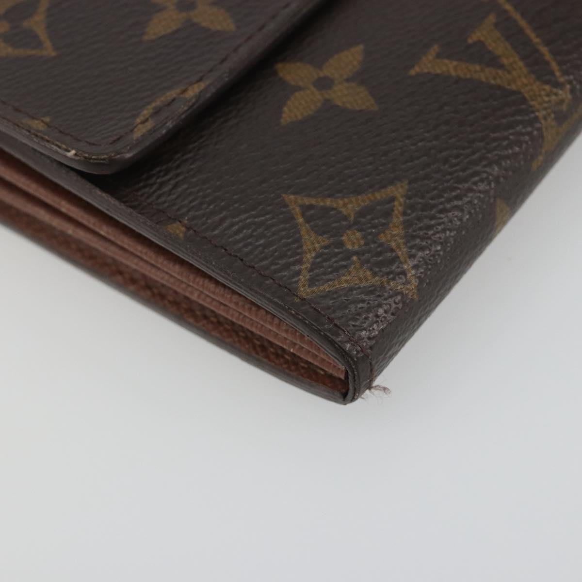 LOUIS VUITTON Monogram Portefeuille Sarah Long Wallet M61734 LV Auth 195118