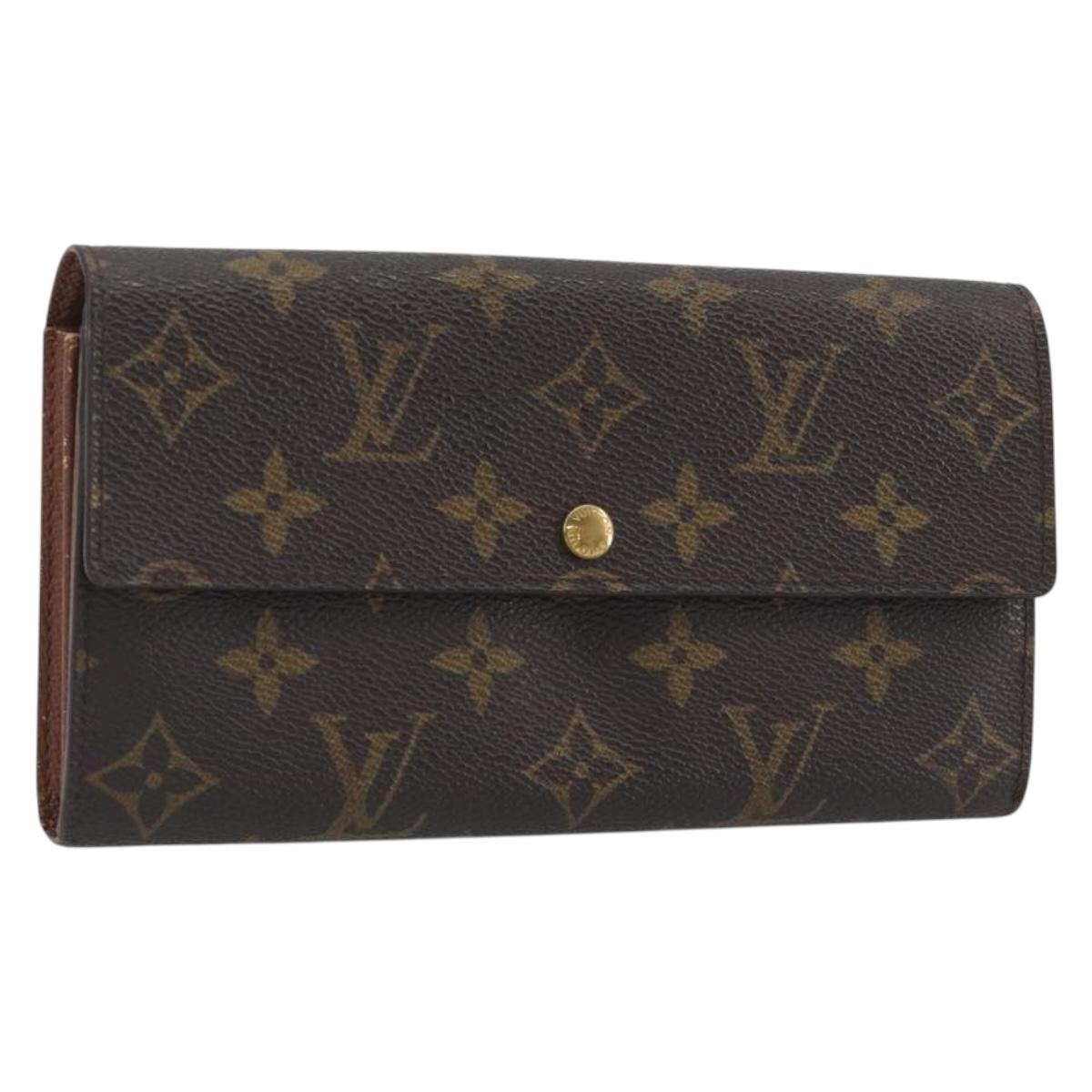 LOUIS VUITTON Monogram Portefeuille Sarah Long Wallet M61734 LV Auth 195119