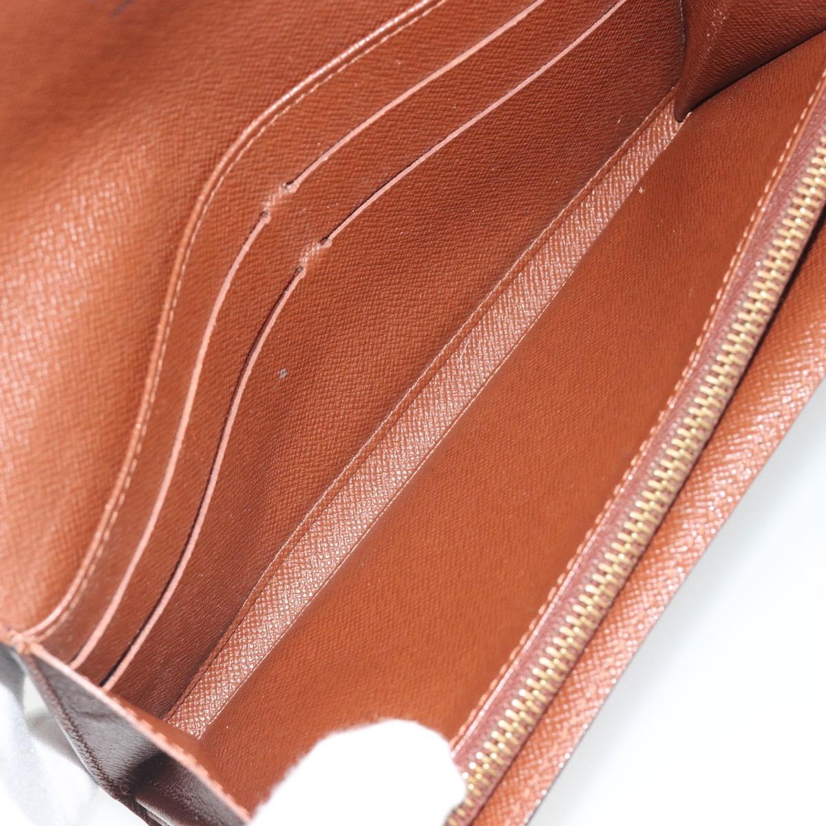 LOUIS VUITTON Monogram Portefeuille Sarah Long Wallet M61734 LV Auth 195119