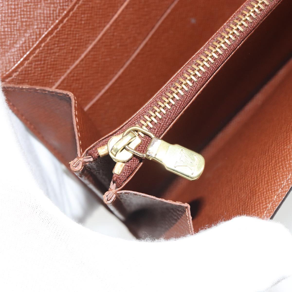 LOUIS VUITTON Monogram Portefeuille Sarah Long Wallet M61734 LV Auth 195119