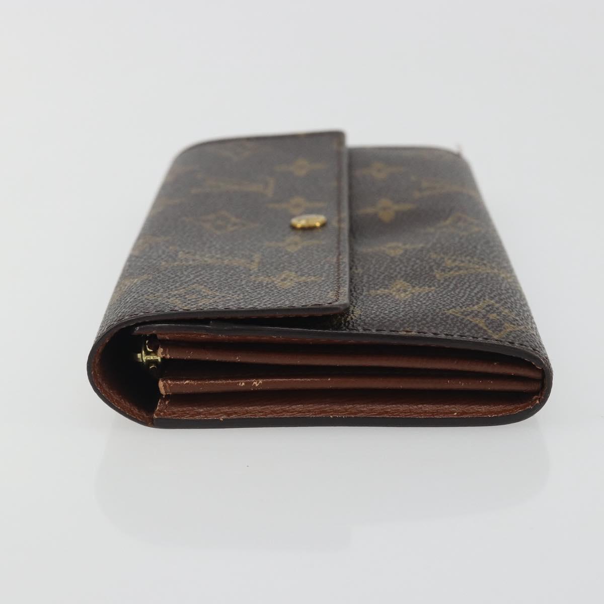 LOUIS VUITTON Monogram Portefeuille Sarah Long Wallet M61734 LV Auth 195119
