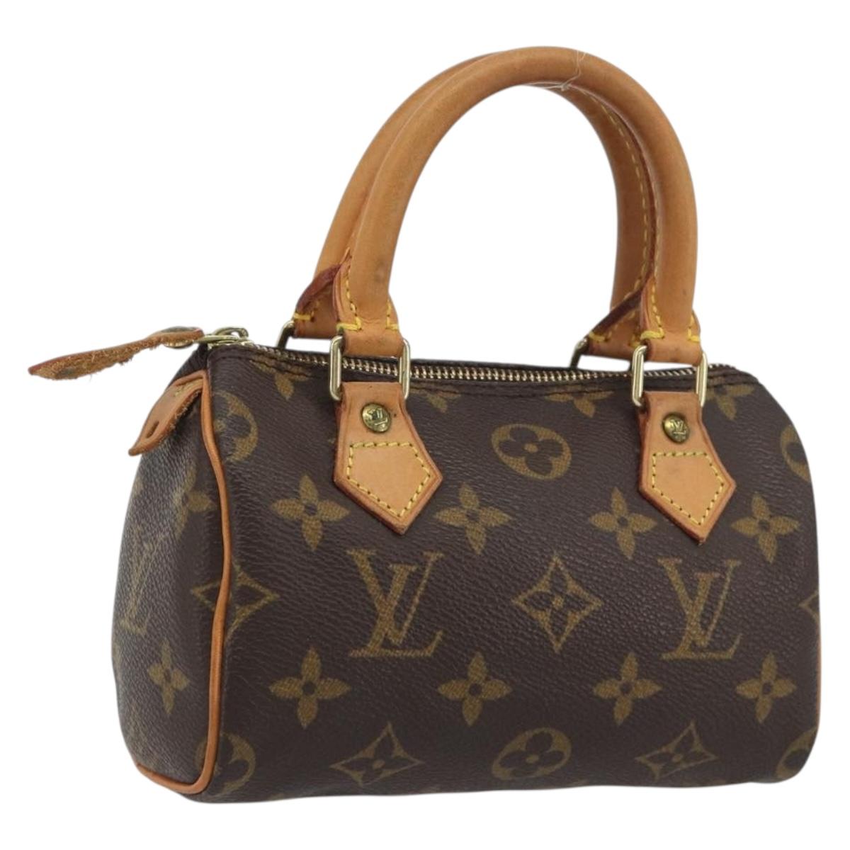 LOUIS VUITTON Monogram Mini Speedy Hand Bag M41534 LV Auth 195150A