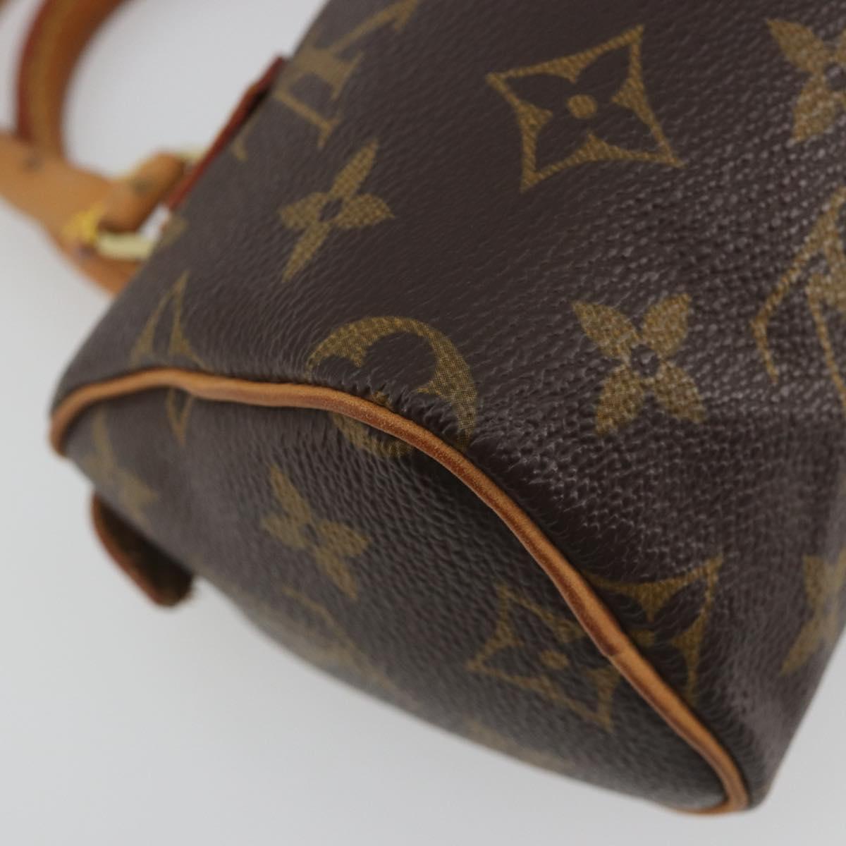 LOUIS VUITTON Monogram Mini Speedy Hand Bag M41534 LV Auth 195150A